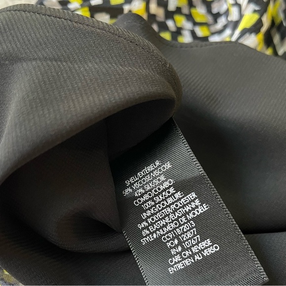 NWT Alice + Olivia Silk Chiffon Tank Top Yellow Size M - Picture 6 of 11